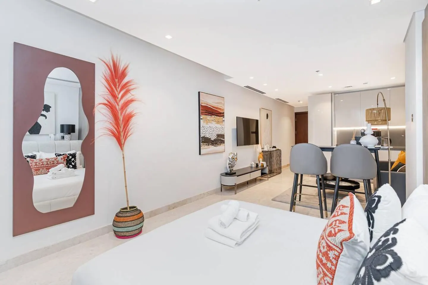 Fashionable Studio8 Min Walk To Burj Khalifa 迪拜 公寓