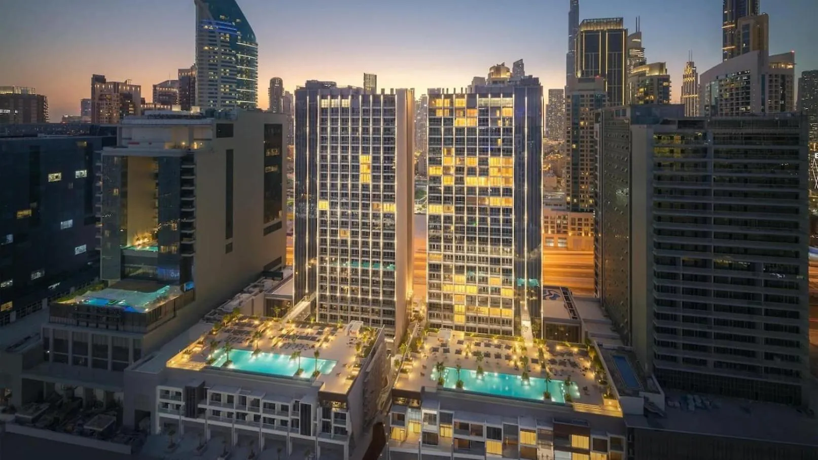 公寓 Fashionable Studio8 Min Walk To Burj Khalifa 迪拜